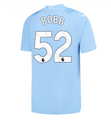 Manchester City Oscar Bobb #52 Hemmatröja 2023-24 Kortärmad